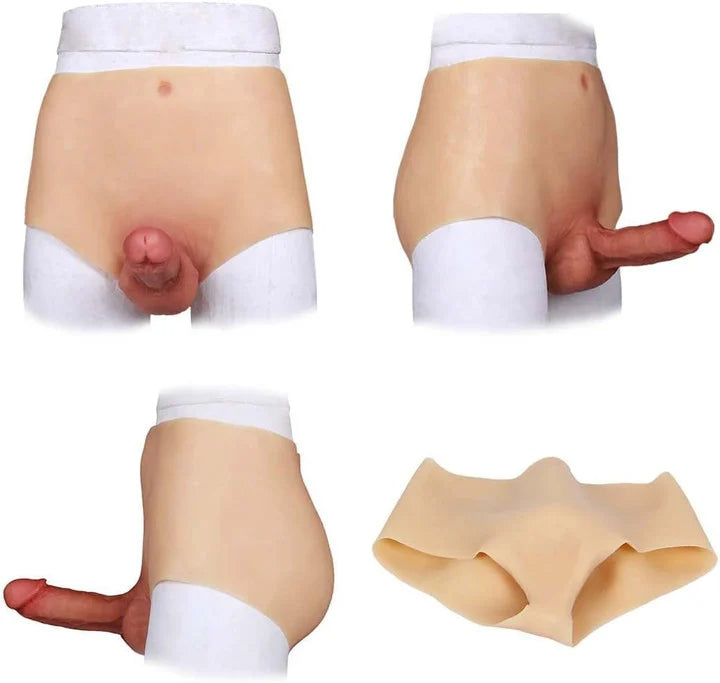 6inch Silicone Dildo Panties Realistic Penis Male Strapon Sex Toys for Gay Men Dick Masturbation (15cm Length.5cm Diameter)