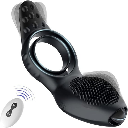 Cock Ring Perineum Massager Couple Vibrator