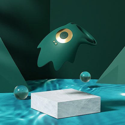 Lock Sperm Vibrating Dual Cock Ring Remote Control Penis Ring Vibrator