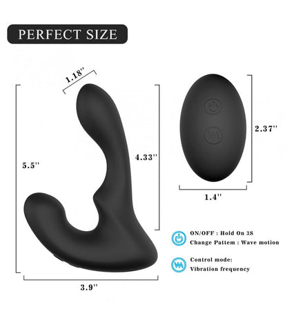 9-Pattern Vibration Double Motor 30�� Wave-Motion Prostate Massager