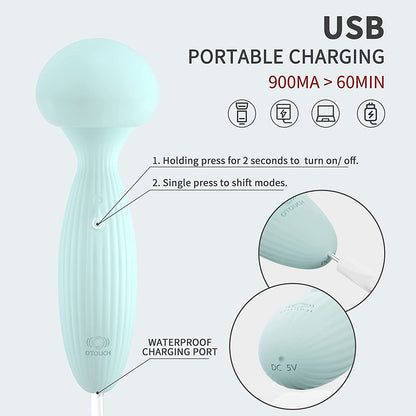 Mushroom Charging Vibrator Female Masturbation Double Headed