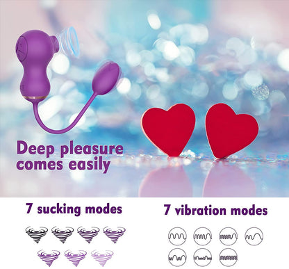 Dora G Spot Female And Clit Sucker 2 In 1 Vibrator Toy