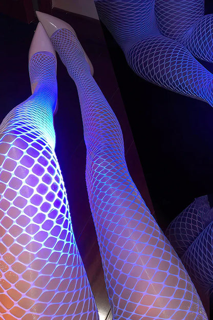 Luminous Glow in the Dark Fishnet Tights