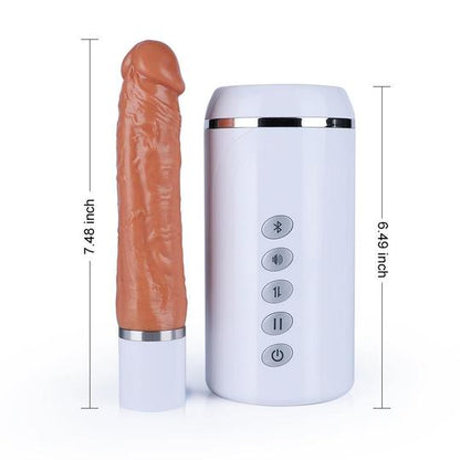 OMYSKY 11.4-Inch 6-Frequency 3-Speed Telescoping Voice Dildo