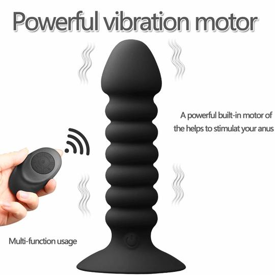 Remote Control Anal Buttplug Vibrator
