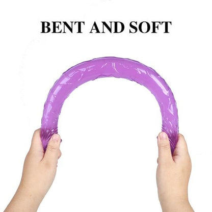 Double Long Soft Jelly Realistic Dildo