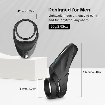 Double Penis Ring Vibrator With Taint Teaser