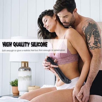 Vibrating Vaginal & Anal Dildo with Handle