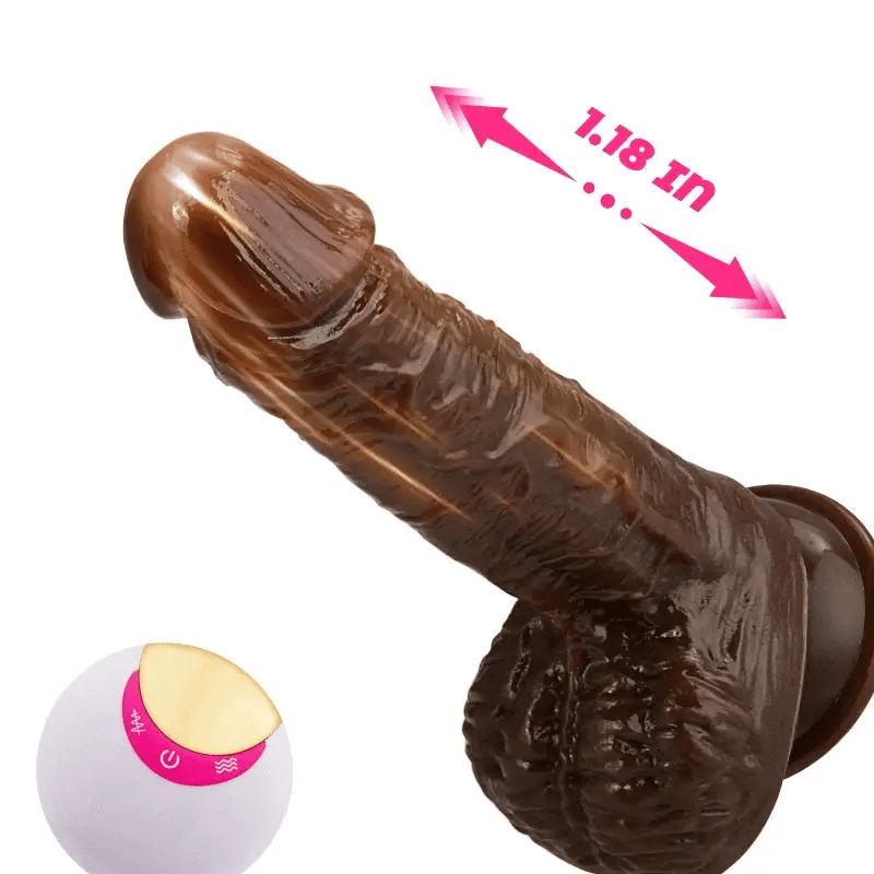 JOI 9 Vibrating 3 Telescoping Swing Realistic Dildo Vibrator 8.86 INCH